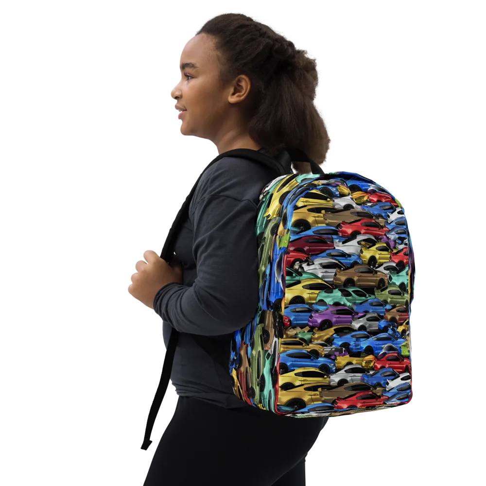 Neon Motorpool on Minimalist Backpack — Right Front
