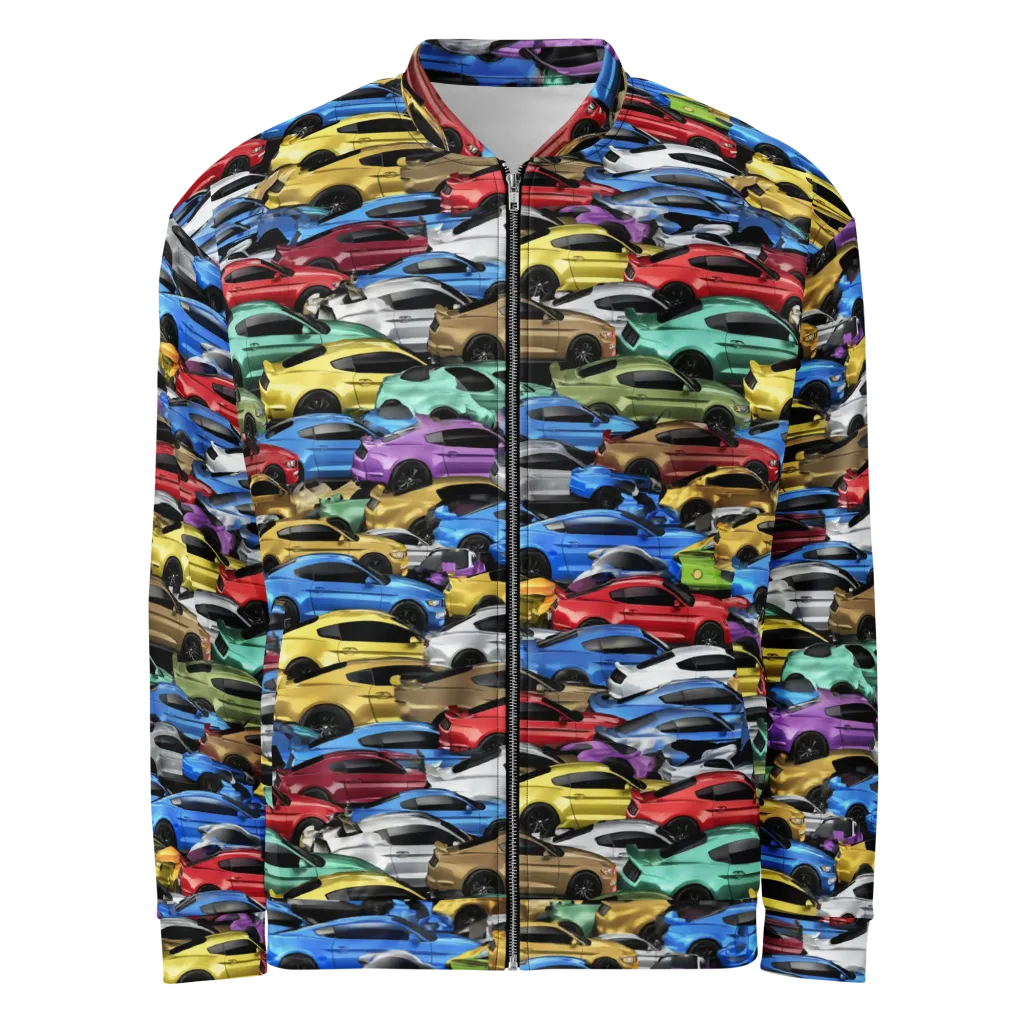 Neon Motorpool on Bomber Jacket — Front
