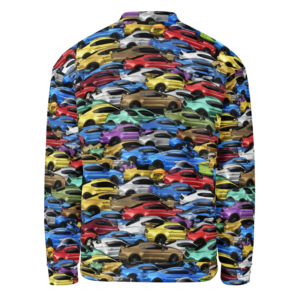 Neon Motorpool on Bomber Jacket — Back