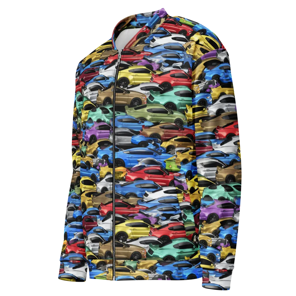 Neon Motorpool on Bomber Jacket — Left Front