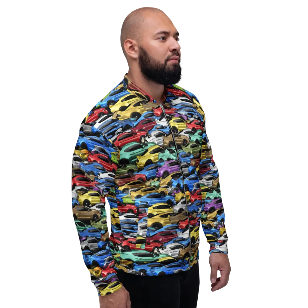 Neon Motorpool on Bomber Jacket — Right