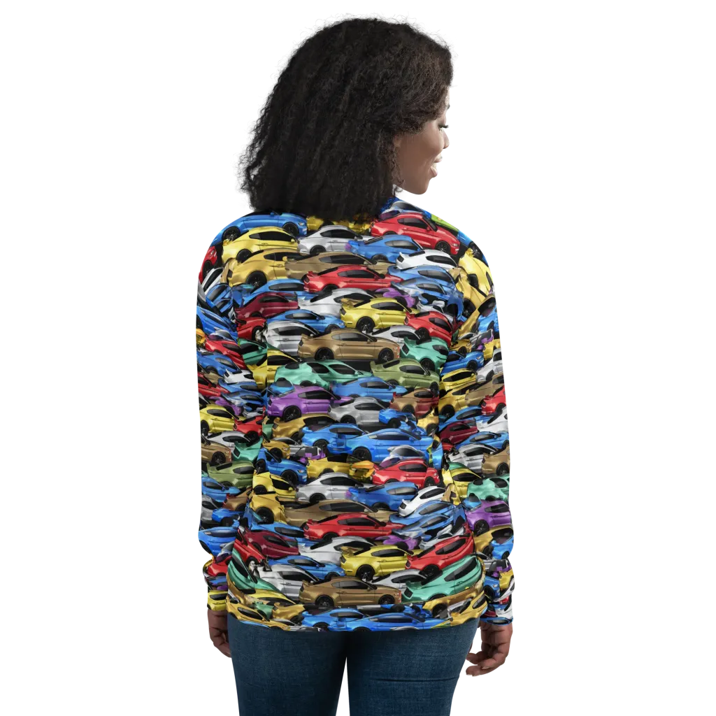 Neon Motorpool on Bomber Jacket — Back