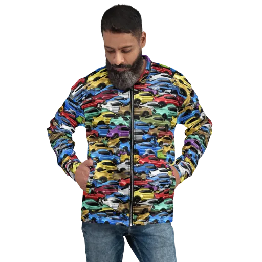Neon Motorpool on a Bomber Jacket