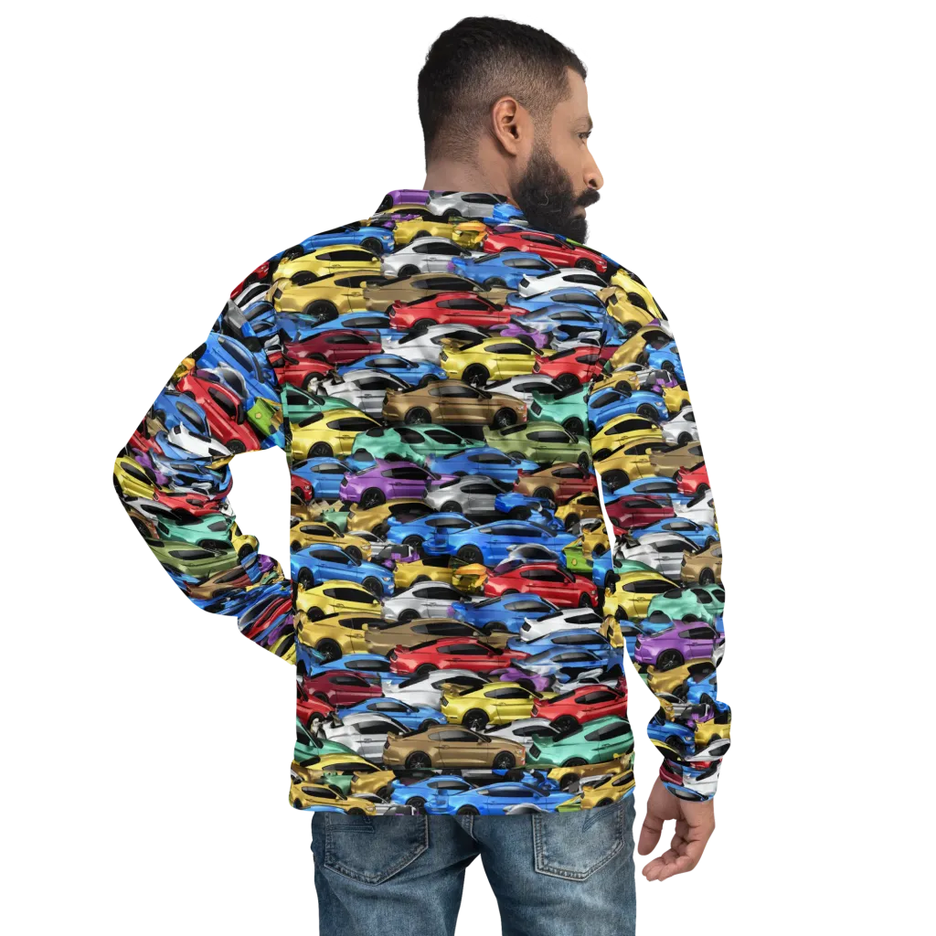 Neon Motorpool on Bomber Jacket — Back