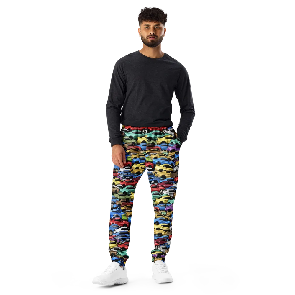 Neon Motorpool on Men's Joggers — Front