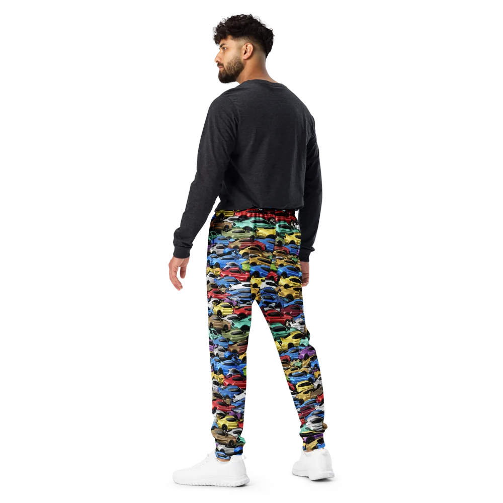 Neon Motorpool on Men's Joggers — Back