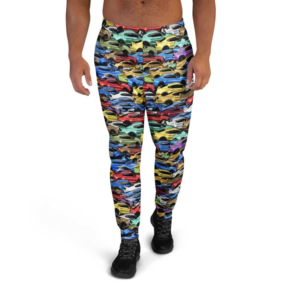 Neon Motorpool on Men's Joggers — Front
