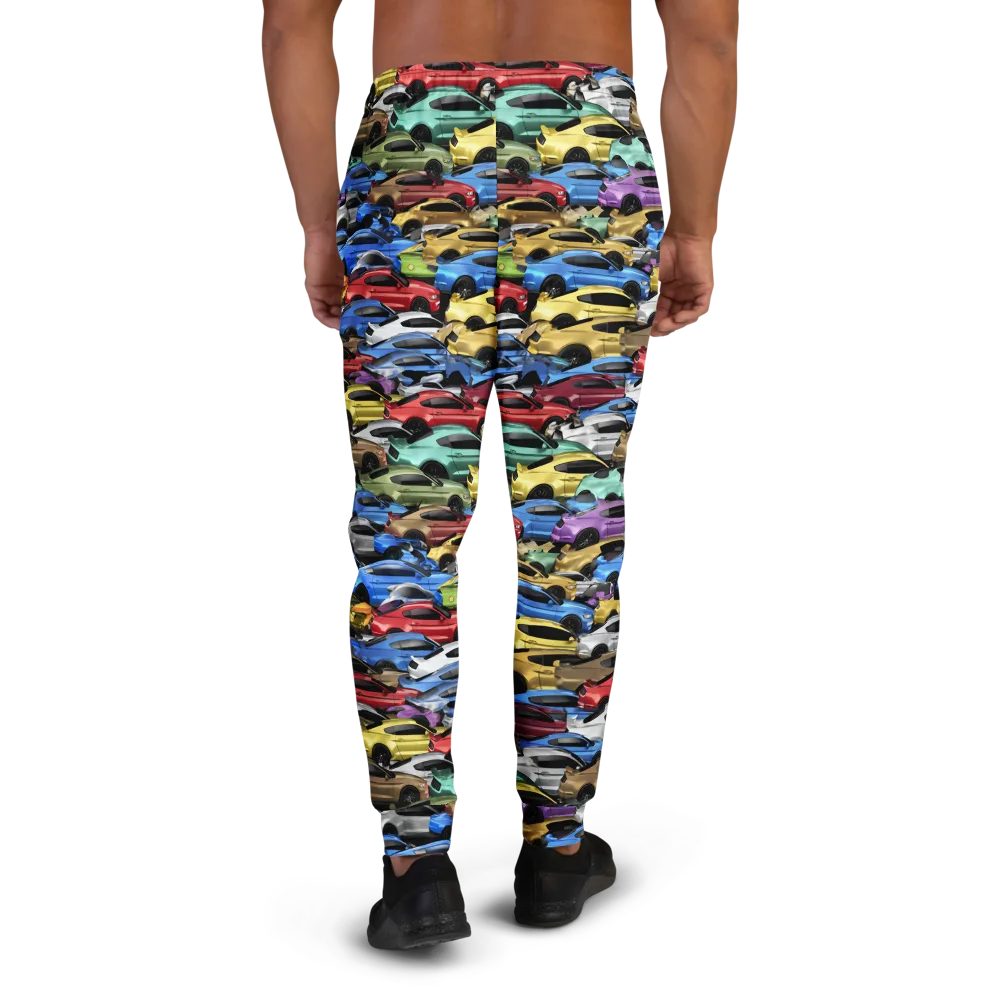 Neon Motorpool on Men's Joggers — Back