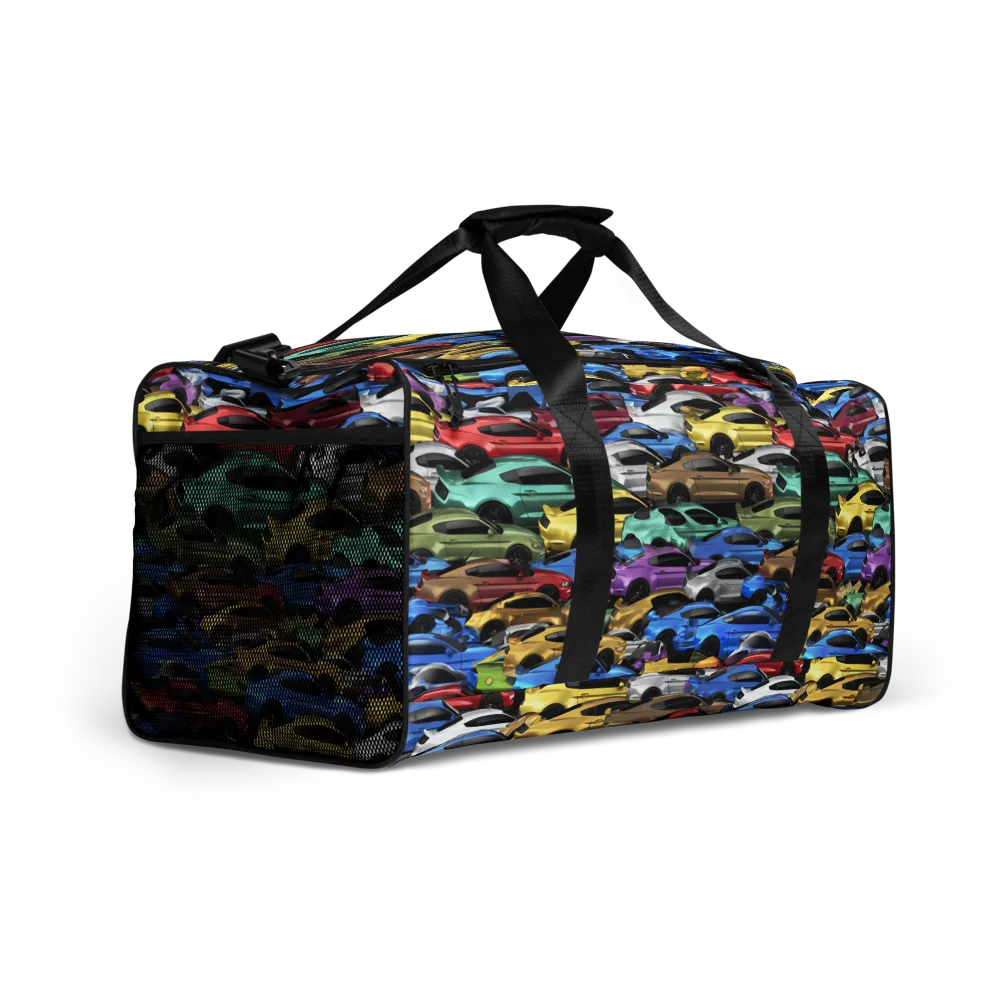 Neon Motorpool on Duffle Bag — Right Front