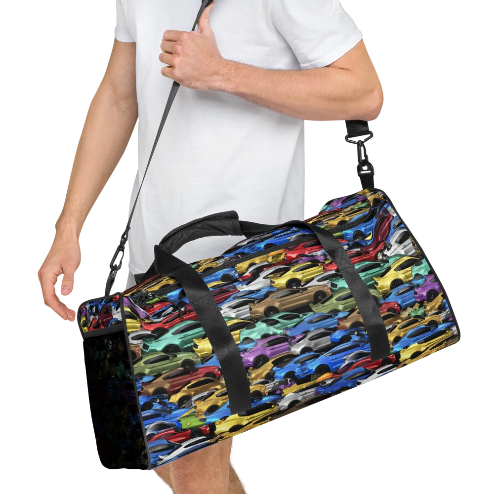 Neon Motorpool on Duffle Bag — Right Front