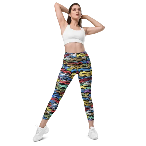 Neon Motorpool on a Leggings with Pockets
