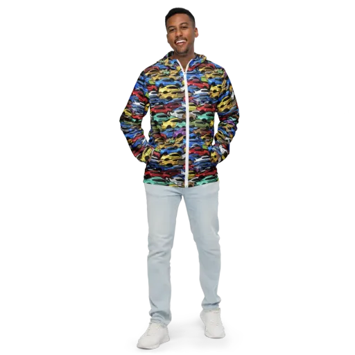 Neon Motorpool — Men's Windbreaker