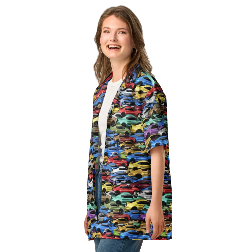 Neon Motorpool on Button Shirt — Left Front