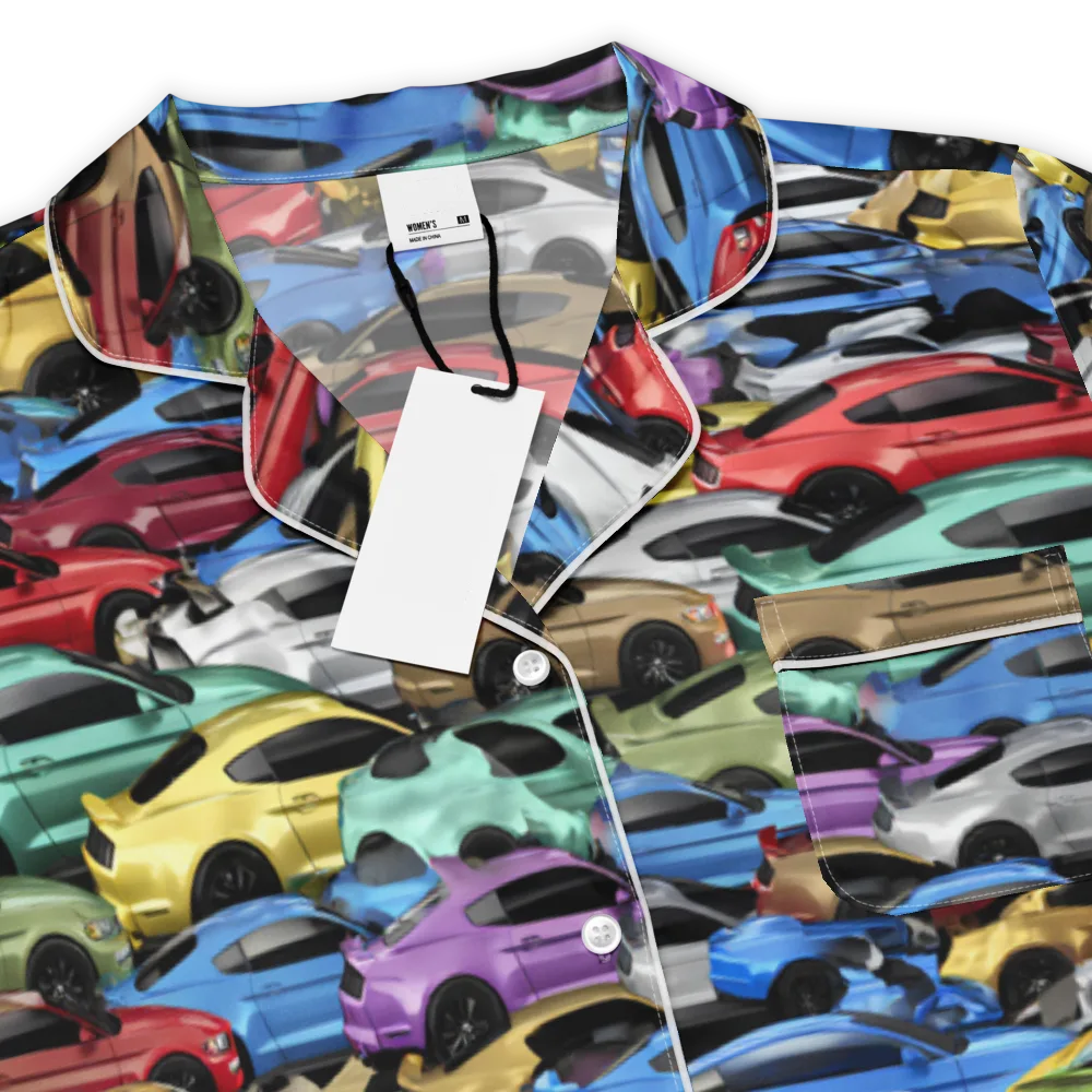 Neon Motorpool on Women's Short Sleeve Pajama Top — Product details