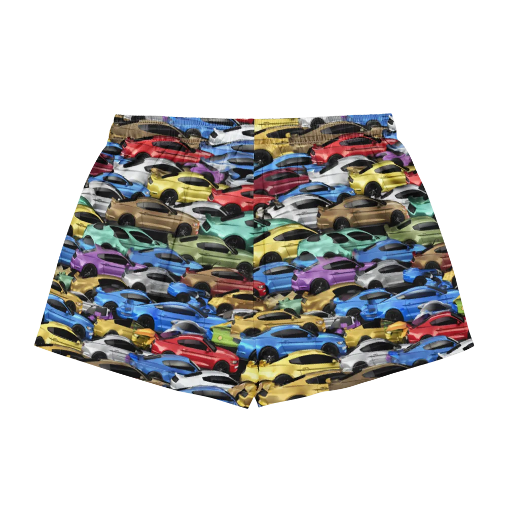 Neon Motorpool on Women's Pajama Shorts — Back