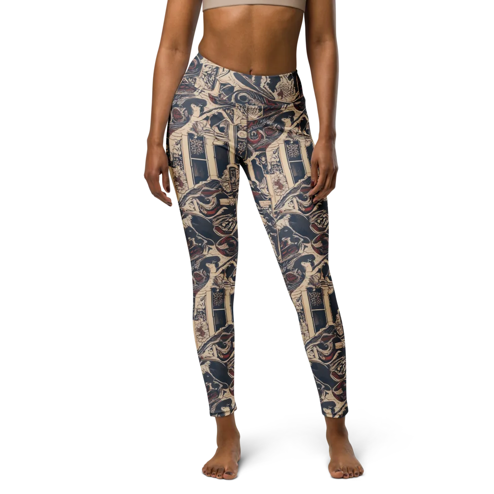 Crimson Reliquary on Yoga Leggings — Front