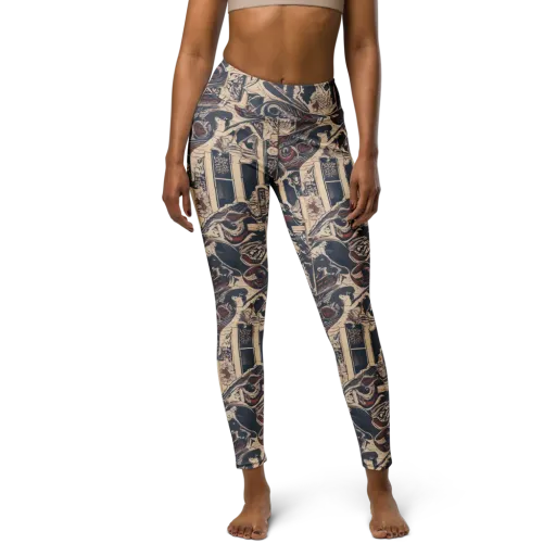 Crimson Reliquary on a Yoga Leggings