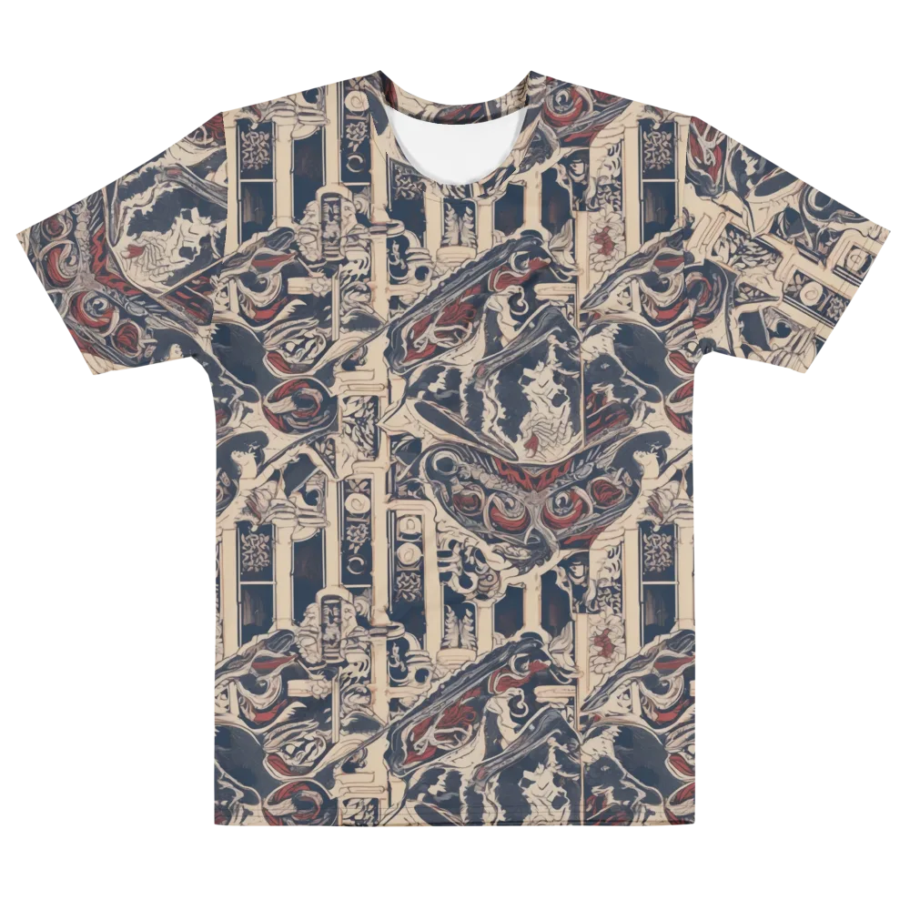 Crimson Reliquary on Men's Cotton Crew Neck T-Shirt — Front