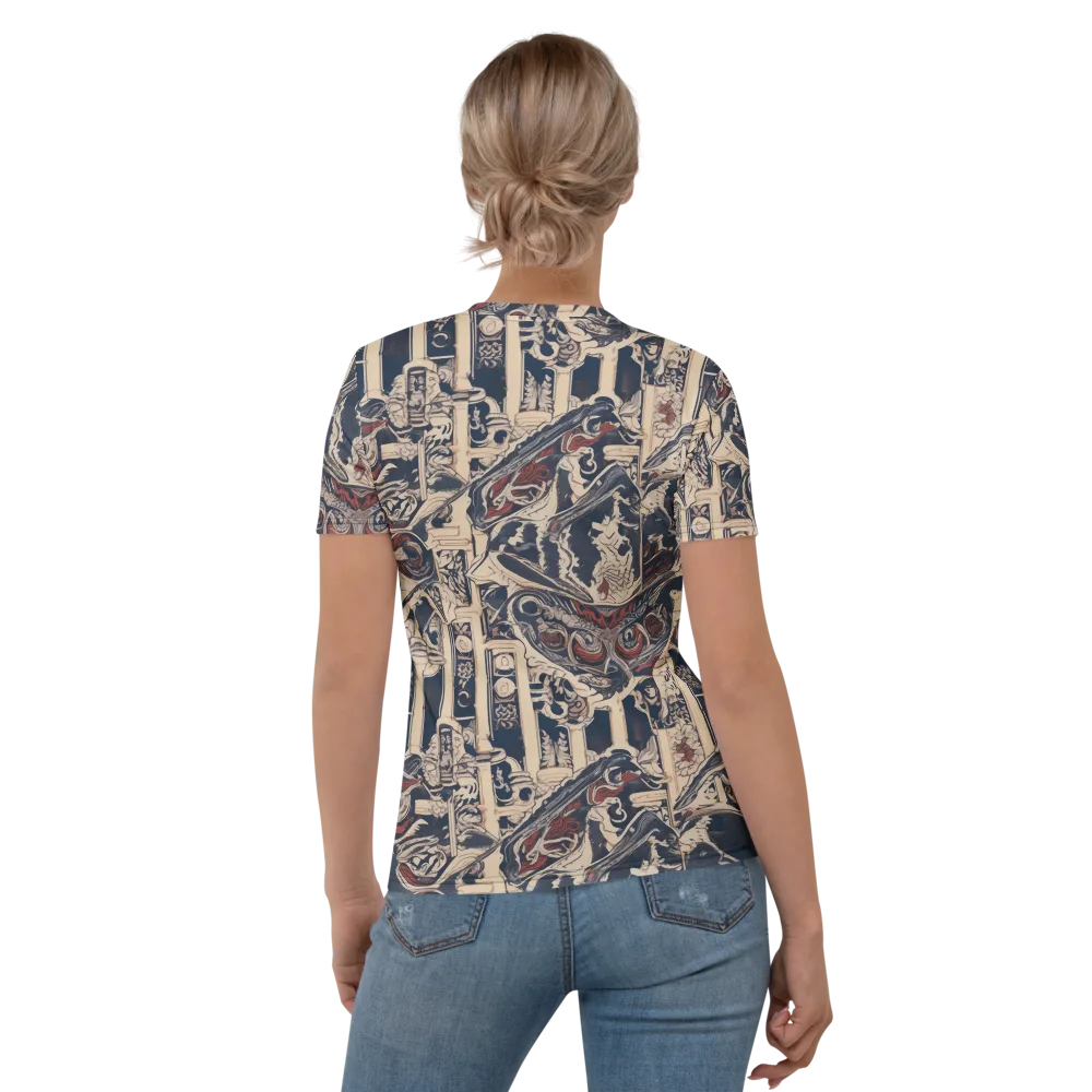 Crimson Reliquary on Women's Crew Neck T-Shirt — Back