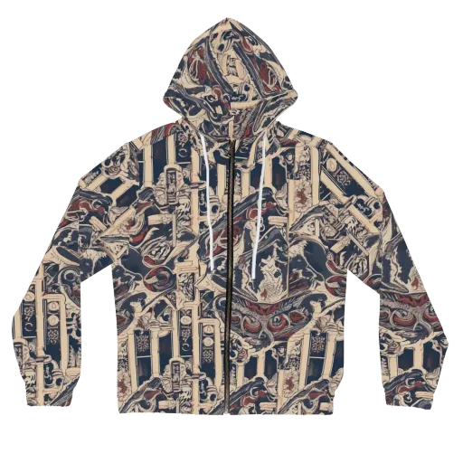 Crimson Reliquary on a Women's Full-Zip Hoodie