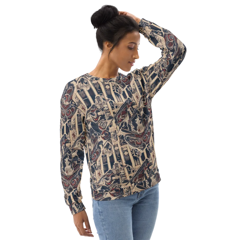 Crimson Reliquary on Sweatshirt — Right Front