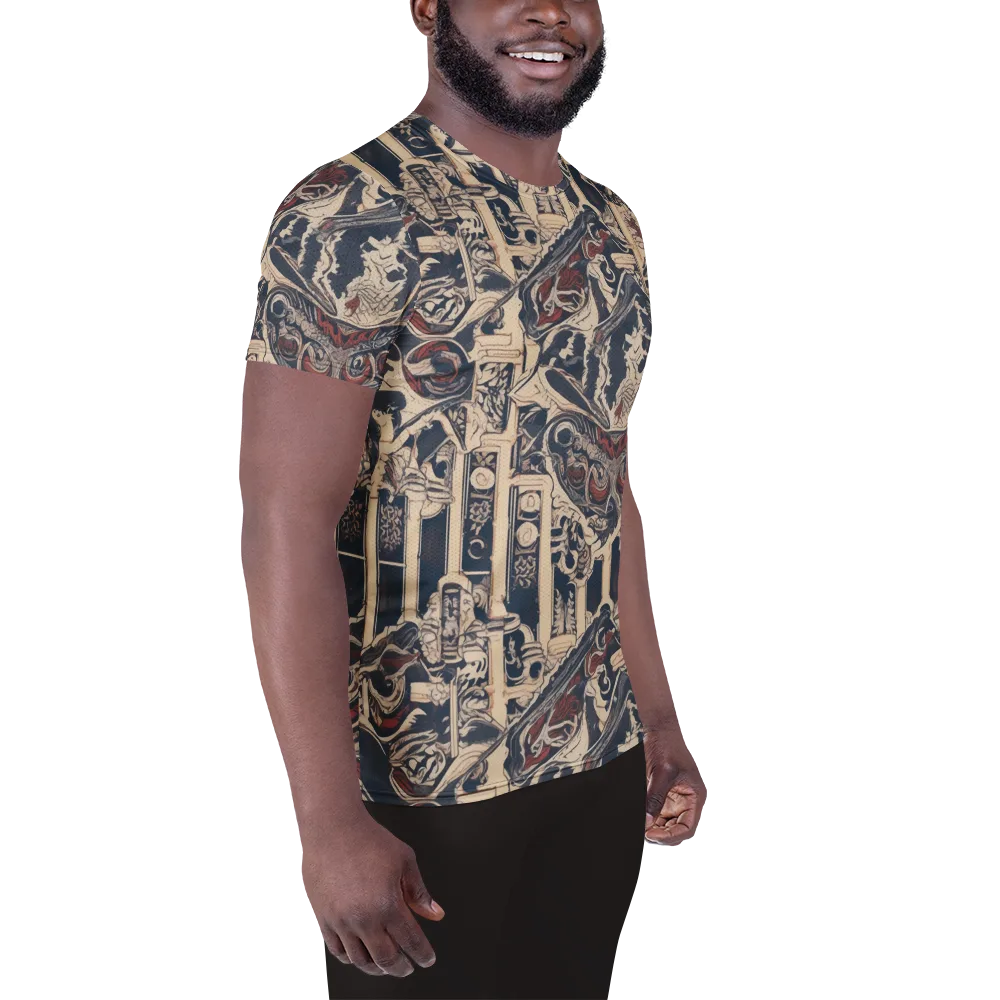 Crimson Reliquary on Men's Athletic T-Shirt — Right