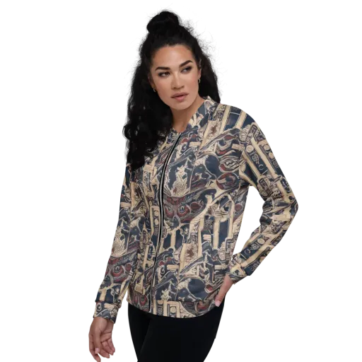 Crimson Reliquary on a Bomber Jacket