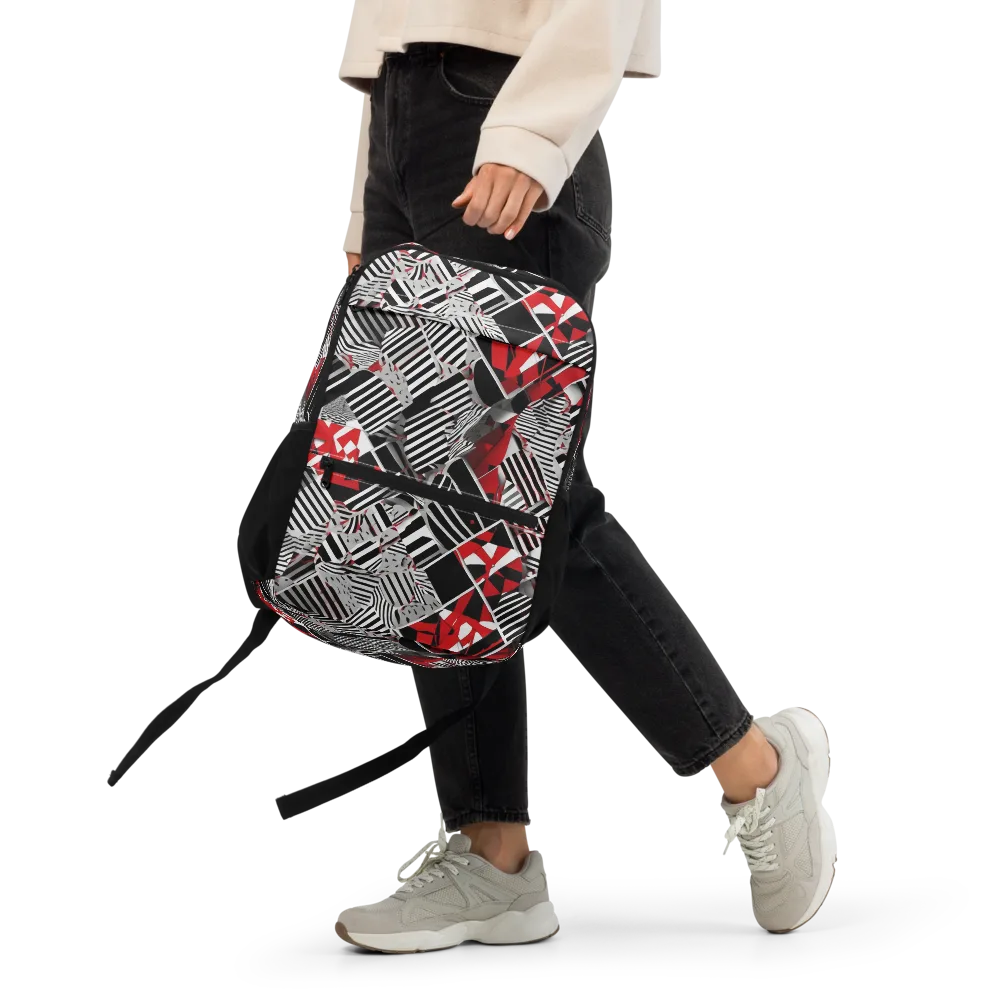 Striped Tectonics on Utility Backpack — Front