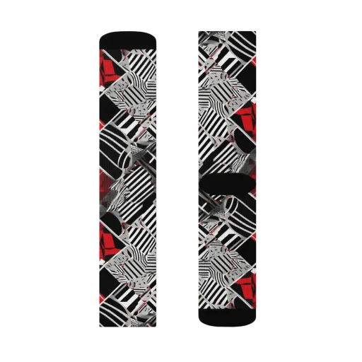 Striped Tectonics on a Socks