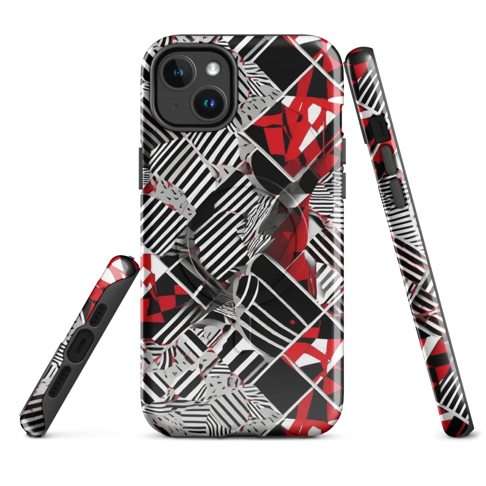 Striped Tectonics on MagSafe Tough Case for iPhone® — Front