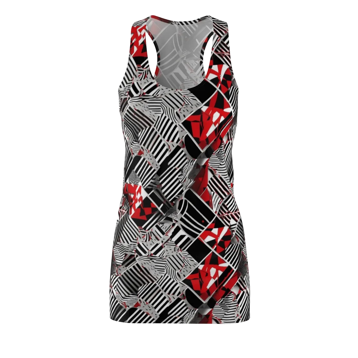 Striped Tectonics on Racerback Dress — Front