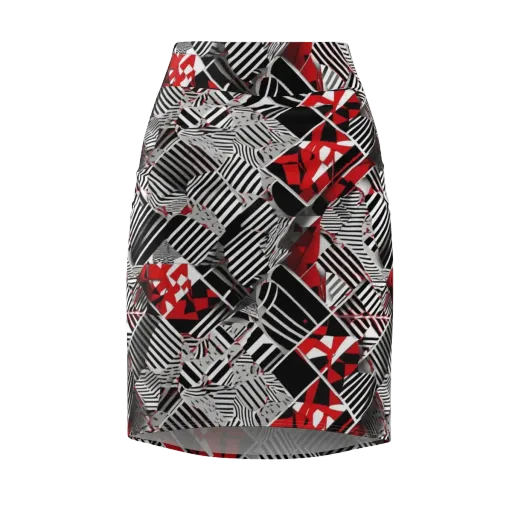 Striped Tectonics on a Pencil Skirt