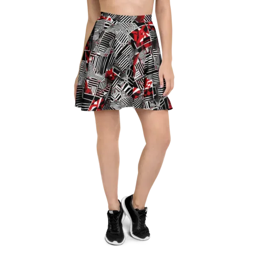 Striped Tectonics on a Skater Skirt