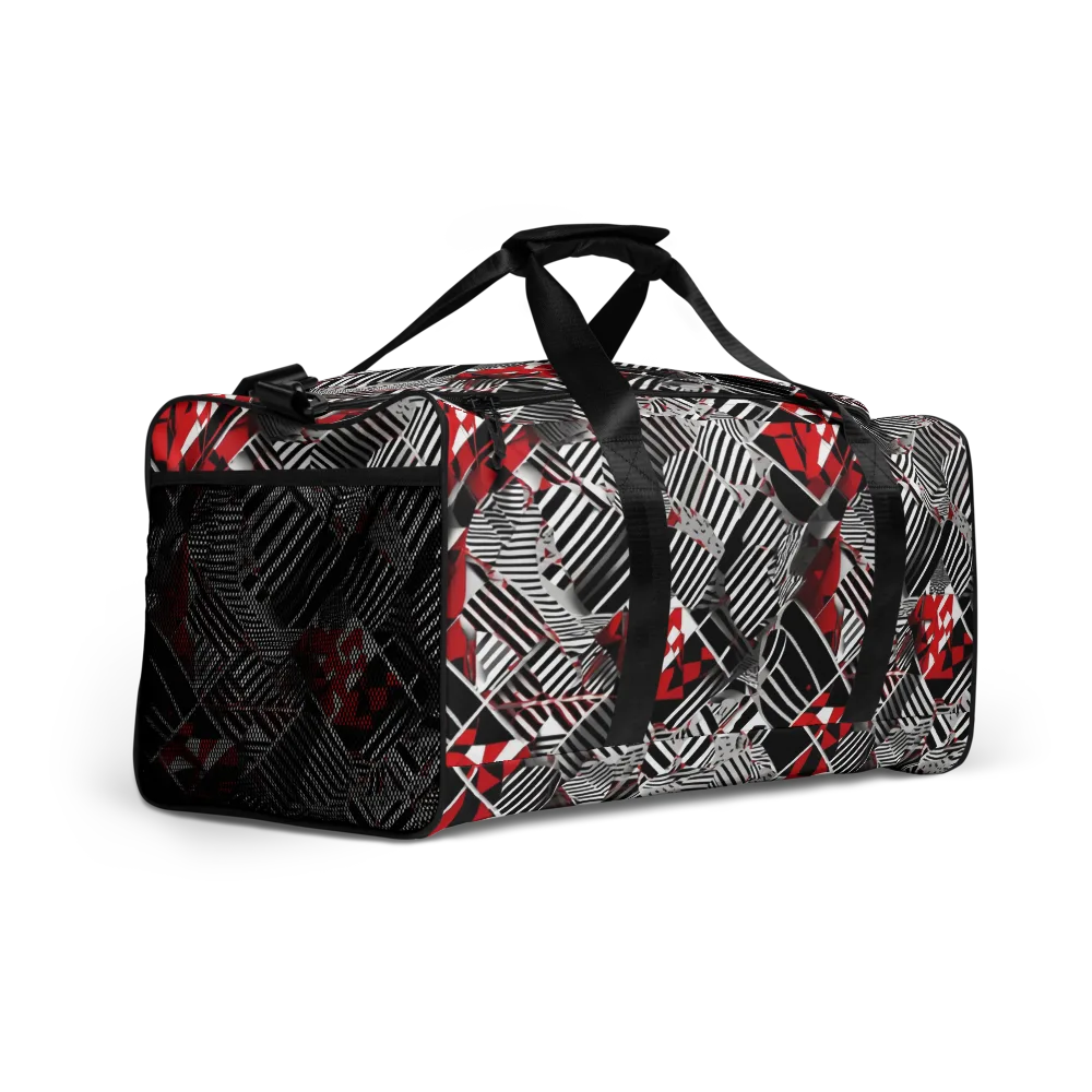 Striped Tectonics on Duffle Bag — Right Front