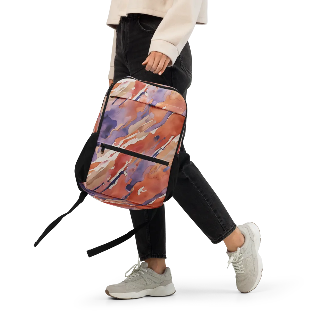 Painted Tides on Utility Backpack — Front