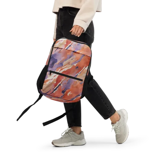 Painted Tides on a Utility Backpack