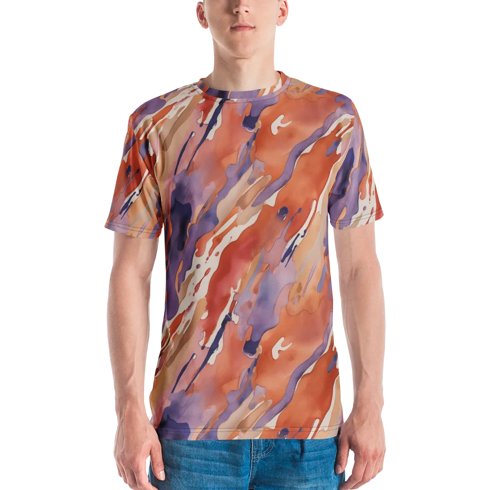 Painted Tides on Men's Crew Neck T-Shirt — Front