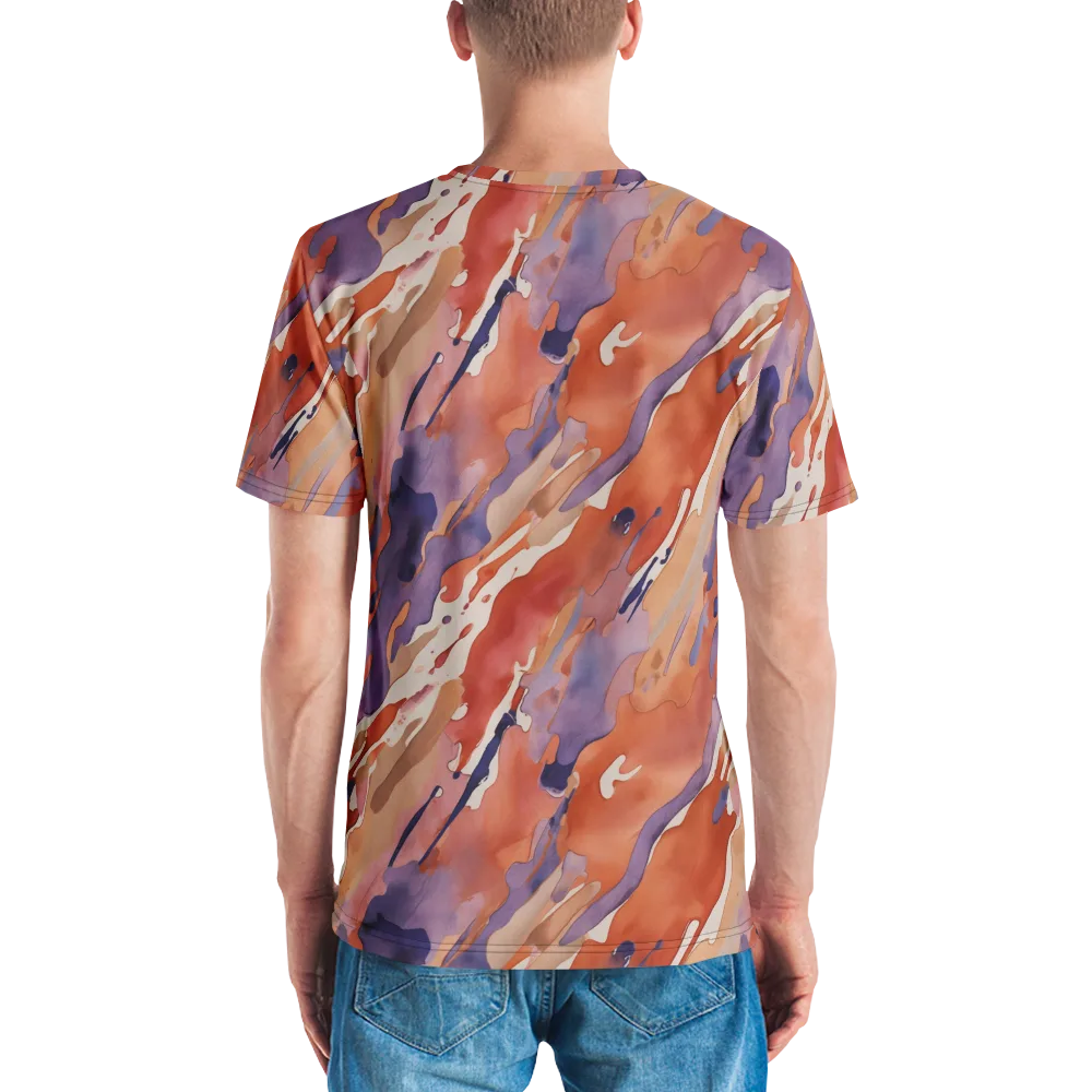 Painted Tides on Men's Crew Neck T-Shirt — Back
