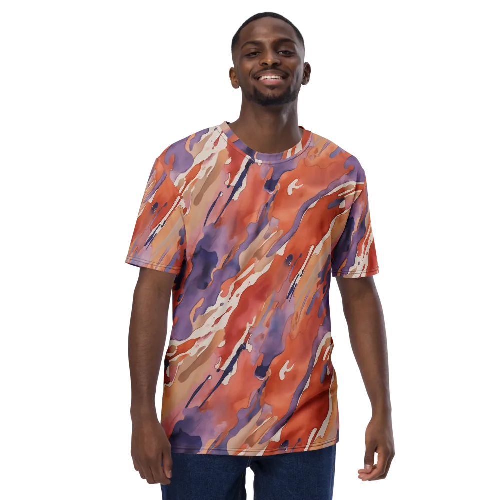 Painted Tides on Men's Crew Neck T-Shirt — Front