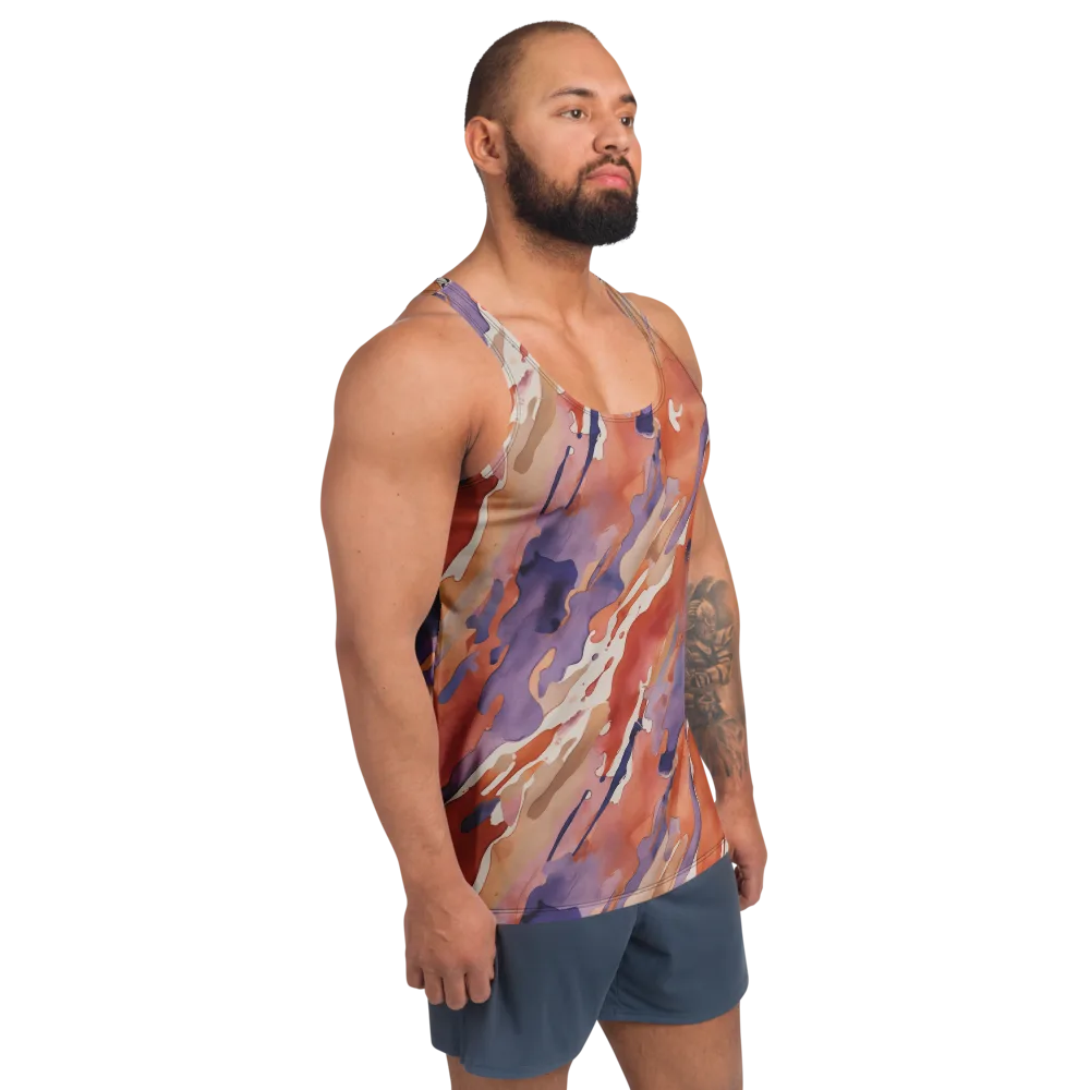 Painted Tides on Men's Tank Top — Right Front