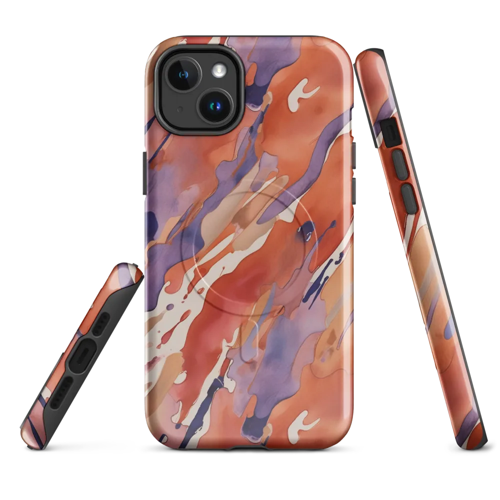 Painted Tides on MagSafe Tough Case for iPhone® — Front