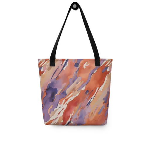 Painted Tides on a Tote Bag