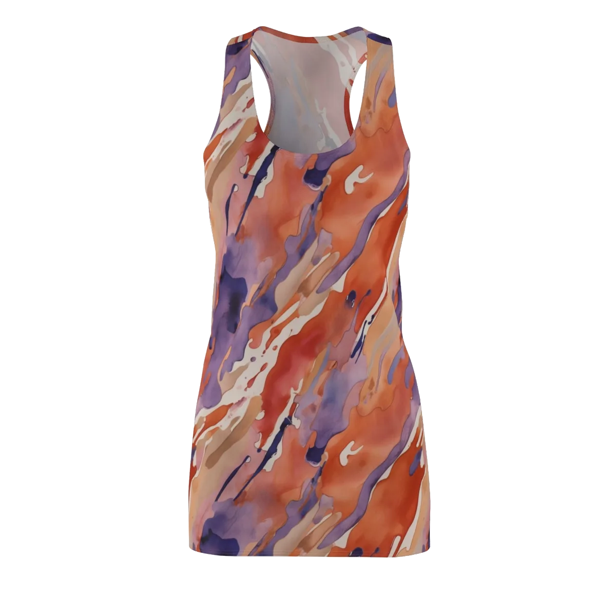 Painted Tides on Racerback Dress — Front