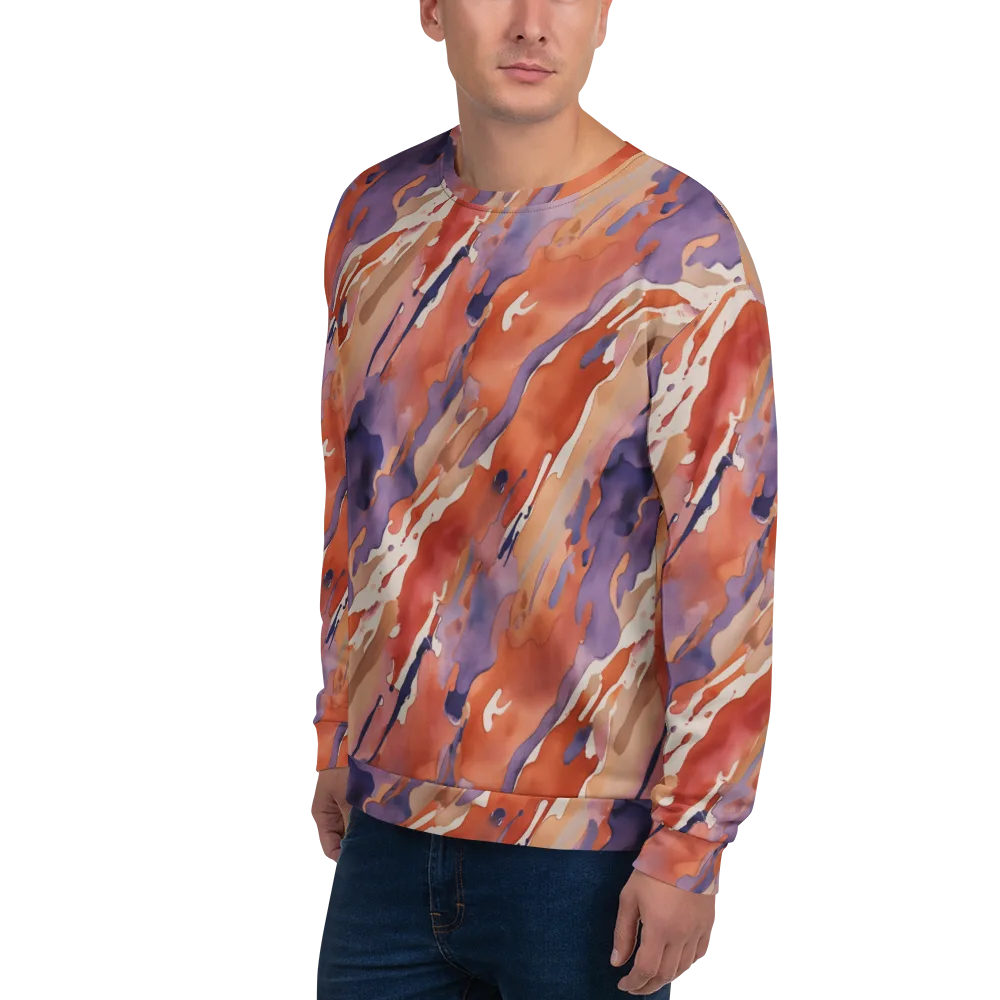 Painted Tides on Sweatshirt — Left Front