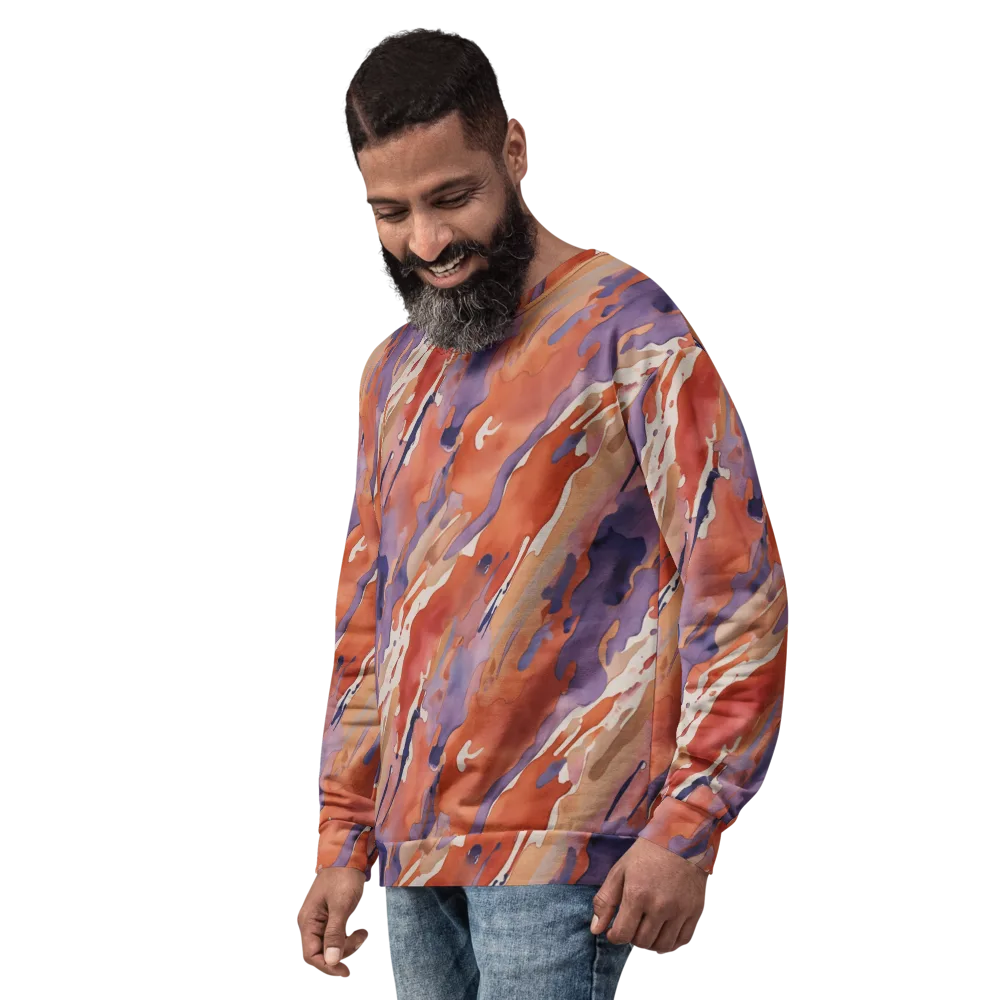Painted Tides on Sweatshirt — Left Front
