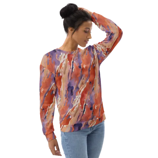 Painted Tides on a Sweatshirt