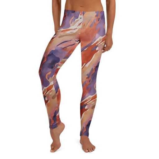 Painted Tides on a Leggings