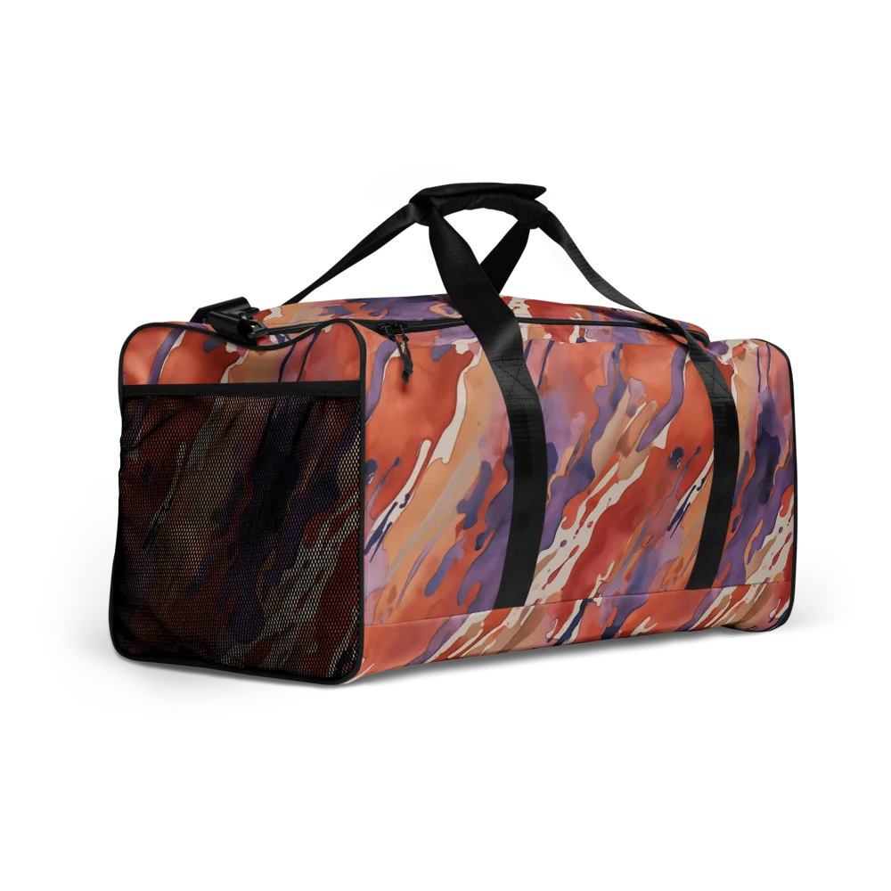 Painted Tides on Duffle Bag — Right Front