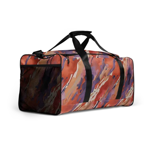 Painted Tides on a Duffle Bag