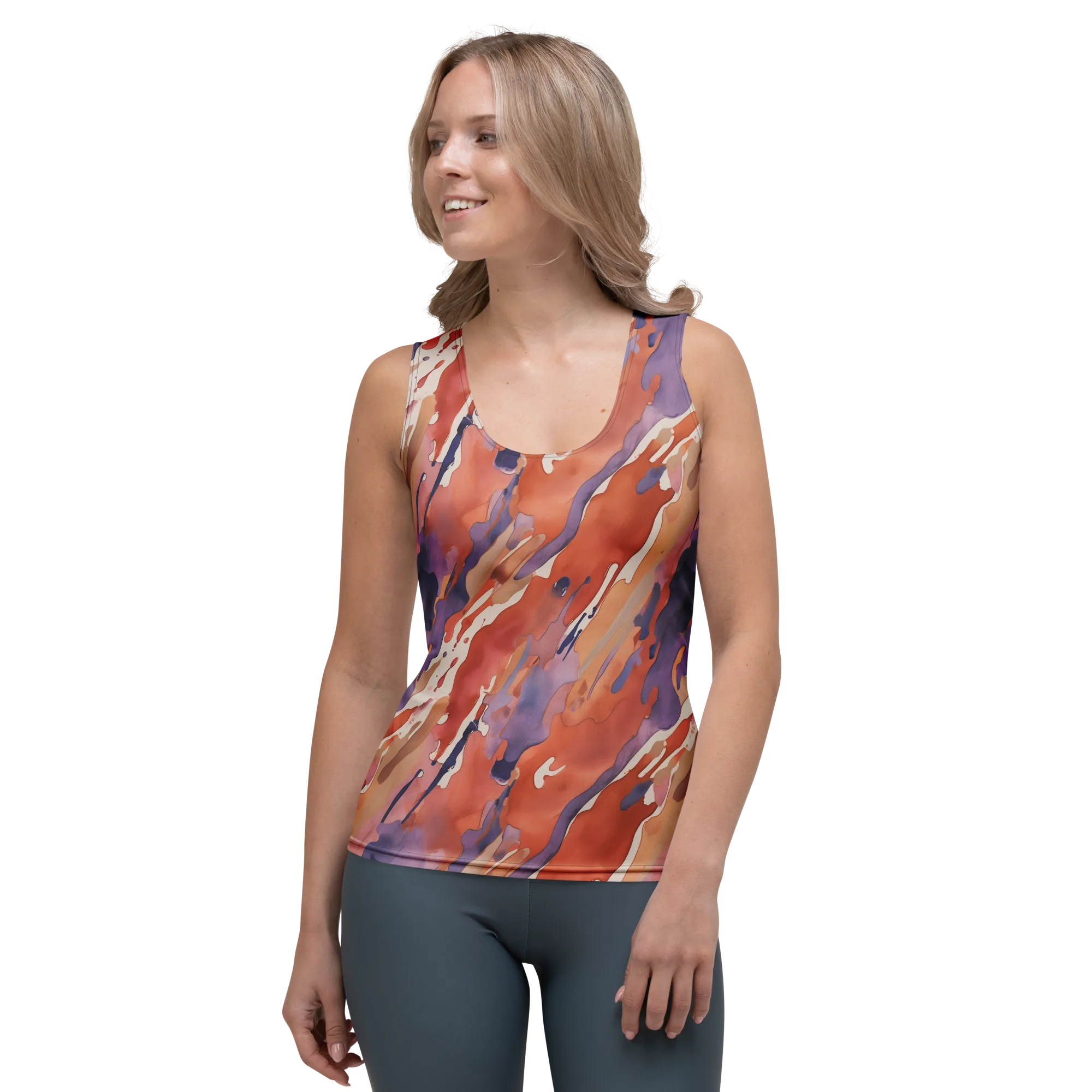 Painted Tides on Women's Tank Top — Front
